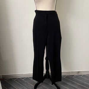 Chic Black Wide Leg Women's Dress Pants